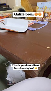 #crafting Gable box assembly..😍😍 #crafty #PartTimeBusiness #smallbusinessph #personalized #borongan #diy #gablebox #partyfavors | DoubleD's Crib