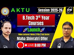🎯 AKTU B.Tech 3rd Year Courses 2025–26 Launch Gateway Classes