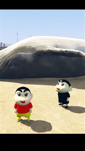SHINCHAN ന് കുറെ മീനുകളെ കിട്ടി🐳👺#shorts #gta5