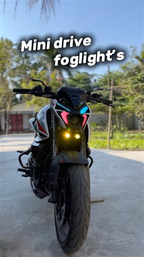 Mini drive Foglight install on NS 400 #viral #1million #100ksubscribers #youtubeshorts #ns400 #100k