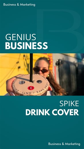 Brandify - Branding & Marketing on Instagram: "This creator designed a simple but genius sticker that protects drinks from spiking. You place it over your glass, poke a straw through, and enjoy your night safely - perfect for bars and clubs that prioritize customer protection #businessideas #businesstips #marketing #branding #trending #entrepreneur #business"