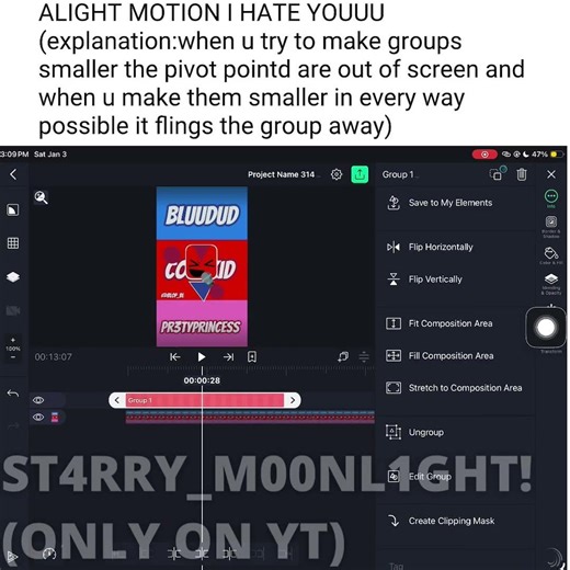 Idk(only a problem for me, u cant make emojicats on yt using tablet so i used alightmotion)