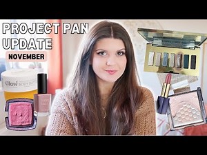 November Project Pan Update | big makeup use up challenge 2025