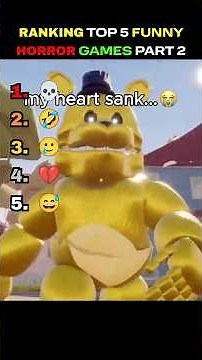 RANKING TOP 5 FUNNY HORRORY GAMES PART 2 🤣