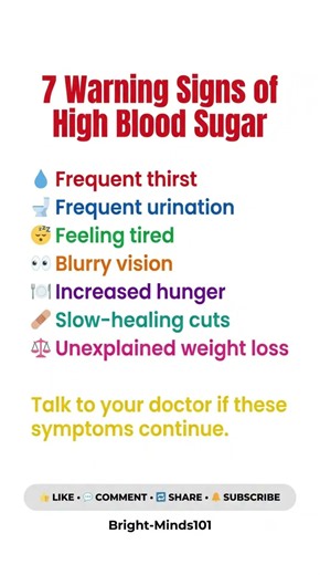 7 Warning Signs of High Blood Sugar