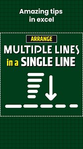 How to arrange multiple lines in a single line using the replace option #excel #exceltips #exceltricks #microsoftexcel #advancedexcel #msexcel #explore #msexcelformulas | Ather Naqvi
