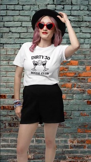 Dirty 30 Social Club Shirt Funny 30th Birthday Shirt | 30th Birthday Gift Idea for Women Men