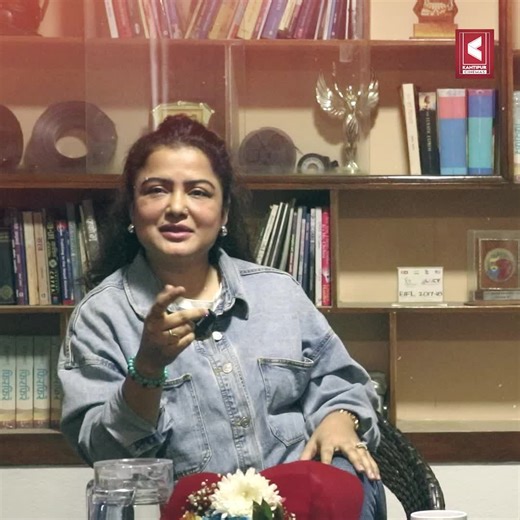 Rekha Thapa at Kantipur Film Academy. #RekhaThapa #KantipurFilmAcademy