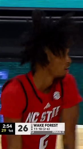 Atlantic Coast Conference | NINE threes in the first half for the Wolfpack 🔥 📺 ACCNX x @PackMensBball | Instagram