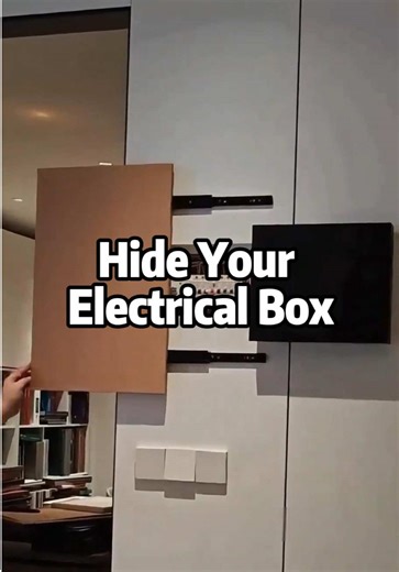 Finally, a simple way to hide your electrical panel. 🛠️ We make custom covers that fit your exact dimensions. No more gray metal boxes clashing with your decor. Just clean lines and easy access whenever you need it. 🏠 #HomeImprovement #ElectricalBox #HomeDecor #CustomMade #Minimalism