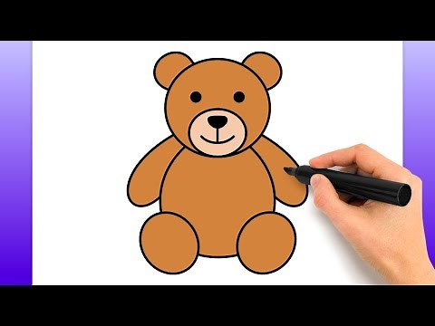 Cómo Dibujar Un Osito De Peluche (Tutorial De Dibujo Fácil)