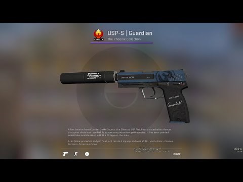 CSGO - USP-S | Guardian (Field-Tested) Skin Showcase and Gameplay