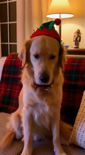 Golden Retriever Christmas Prank Goes Wrong 😂🎄 | Funny Dog Elf Moment