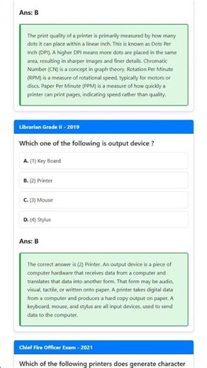 Output Devices: Types, Working Principles, and Applications