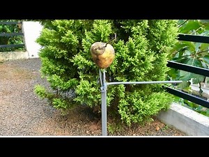 how to make a coconut dehusking machine