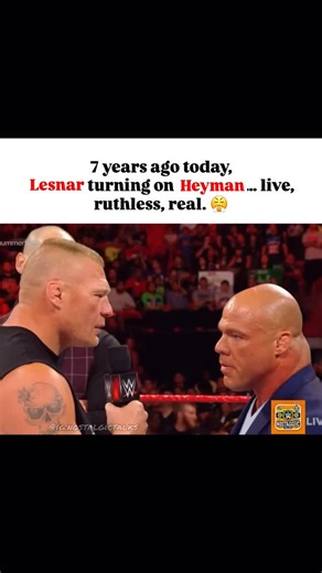 Nostalgic Talks on Instagram: "On July 30, 2018, Brock Lesnar made a significant impact by attacking Paul Heyman, shoving him down, and delivering an F-5 to Raw General Manager Kurt Angle, reinforcing his dominance. #BrockLesnar #PaulHeyman #WWE #WWERaw #WWE2018 #WrestlingReels #WWEReels #KurtAngle #WWEUniverse #ProWrestling #WrestlingLegends #WWEFans #WWEMoments (Brock Lesnar returns, Summerslam 2025)"