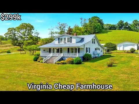Virginia Farmhouse For Sale | $299k | 5+ Acre | Virginia Real Estate For Sale | Mini Farm For Sale