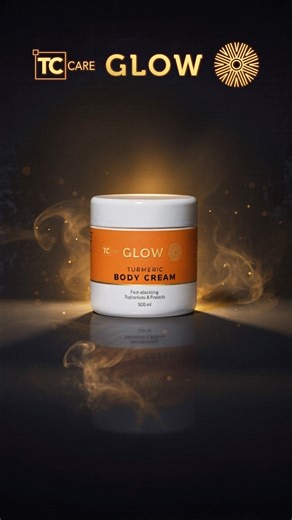 GLOW TURMERIC BODY CREAM Fast-absorbing moisture for luminous skin Blends turmeric and glutathione to help create a radiant glow effect. Key benefits: • Deep hydration and nourishment • Helps improve skin tone and radiance • Leaves skin soft, smooth and glowing Perfect for daily full-body glow care. #TCGlowRange #PoweredByTurmeric #GlowJourney #SkincareRitual #TableCharmChangesLives | Table Charm Direct