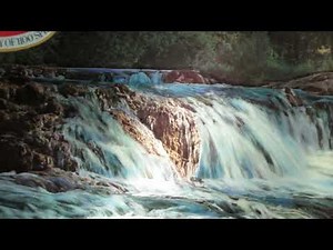 vintage PEARL BEER Sign / Clock with Waterfall Motion