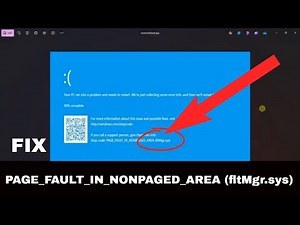 FIX Stop Code Error: "PAGE_FAULT_IN_NONPAGED_AREA (fltMgr.sys)"
