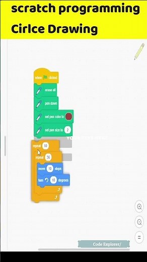 Scratch Programming || Circle drawing using scratch