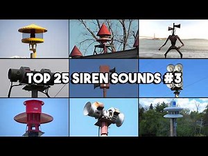 Top 25 SCARIEST Siren Sounds in the World 😱 | Part 3