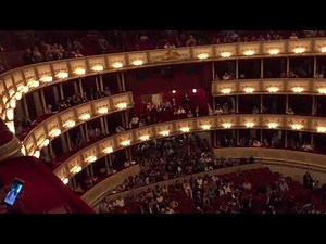 View of the state opera interior in Vienna June 2017