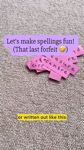 Daisy Upton | FIVE MINUTE MUM on Instagram: "January SALE ‼️on our @2weeks2learn SPELLINGS guide. Comment spellings below to get a link to this guide currently dropped to just £10. Let’s start 2026 by making homework WAY more fun by doing all learning through play. Let me show you how to make it easy for you. 🙌🏻"