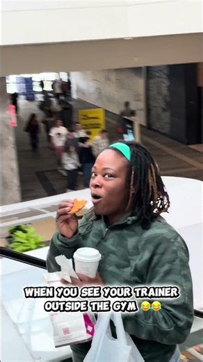 POV: You’re on a ‘cheat meal’ and your trainer walks by you 💀😭 #trainer #caught #fitnesshumor