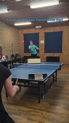 Ping pong challenge for you and your best doubles partner