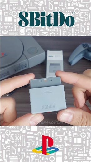 Receptor para PS1/PS2 da 8BitDo 🔥 #playstation #ps1 #ps2 #8bitdo #receiver #retro #crashbandicoot