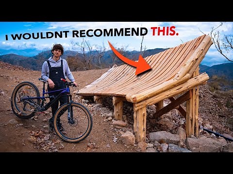 Bending Wood To Build Twisted Bike Jump...