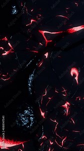 Vertical 3d animation Depicting neurons firing electrical impulses. Brain nerve cell activity, neurogenesis, neurotransmitters, synapse function. Nervous system exploration