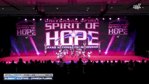 Element Allstars - Crimson Flames [2026 L1 Youth - Flex - D2 Day 2] 2026 Spirit of Hope Grand Nationals