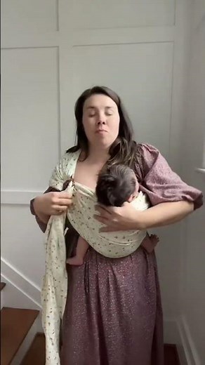 Ring Sling Tutorial: Newborn Legs Out