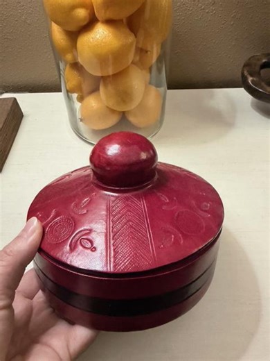 Red Leather Tuareg African Jewelry Box - Etsy