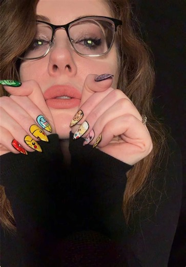 Handmade nails by @Michaela 🥳 full video with her sets soon! In the meantime some anticipatory for U #asmr #fypシ #asmrsounds