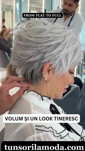 64K views · 956 reactions | A modern pixie transformation with super volume and a fresh, youthful shape. Clean lines, lifted texture and a refined finish that brightens every feature. ✨ Transformare pixie modernă, cu super volum și un efect vizibil de întinerire. Linii curate, textură ridicată și un finisaj rafinat care luminează trăsăturile. ✨ #pixie #pixiecut #modernpixie #hairtransformation #hairinspo #shorthairstyle | Tunsori la moda | Facebook
