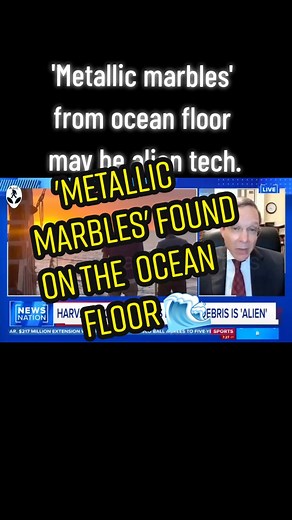 'Metallic marbles' from ocean floor may be alien tech: Harvard scientist NewsNation Prime-July 3rd 2023 Avi Loeb, professor of science at Harvard University is part of a team studying meteorite debris on the ocean floor. He joins