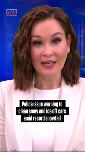 Many people are still digging out from the record snowfall that hit parts of the U.S. earlier this week. In the aftermath of the winter storm, giant piles of snow remain both on the ground and on top of cars. Now, police are sending out a serious warning: clean the snow off your car, or, in certain states, you'll be fined. It's not just cosmetic; flying ice is a safety hazard, and can even shatter a car windshield. Inside Edition's Steven Fabian has more. #Snow #Blizzard #Weather #Winter | Insid