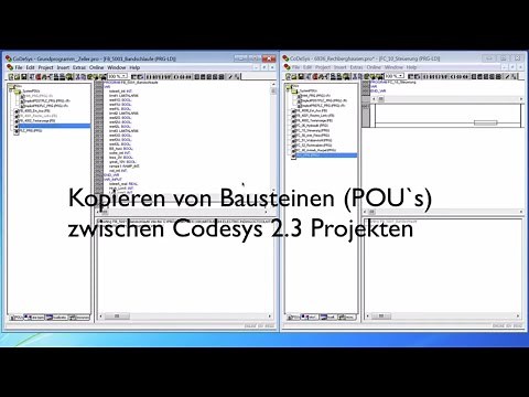 Codesys 2 3 Bausteine kopieren #010