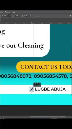 Cleaning services flyer design #shorts