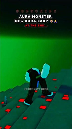 Roblox AURA MONSTER NEGATIVE AURA LARP 😭 #roblox #robloxmemes #auramonster