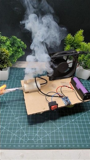 🔥 DIY Smoke Jet Science Project | Amazing Smoke & Flame Effect 🚀#shorts