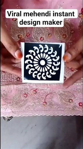 Using mehndi stencil #instantmehndidesign #shortvideo #viralmehndi #trending #mehndi