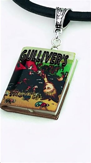 Gulliver's Travels Mini Book Necklace