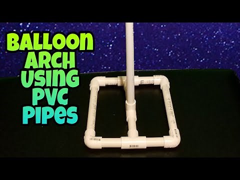 How to make an easy balloon column using pvc pipes