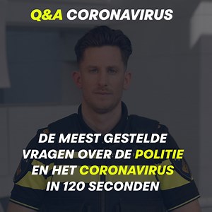 Het Coronavirus heeft ook gevolgen voor het politiewerk.🦠Hoe beleven agenten deze situatie en hoe beschermen ze zich? En kun je bijvoorbeeld op dit moment nog wel aangifte doen? Reinier geeft in 120 seconden antwoord op jullie meest gestelde vragen. Heb jij nog een vraag? Stel hem hieronder⬇ | Politie Nederland