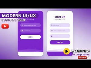 Modern Login & Signup Up Design Using HTML & CSS 💜 | Clean & Responsive Form