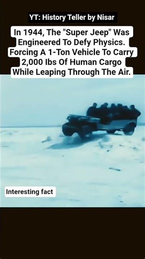WWII Engineering Marvels: The Super Jeep Explained 🤔 #shorts #wwii #marvel #facts #interestingfacts